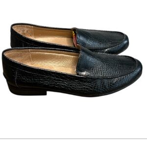 Life Stride Soft System Black Embossed Slip on Shoes